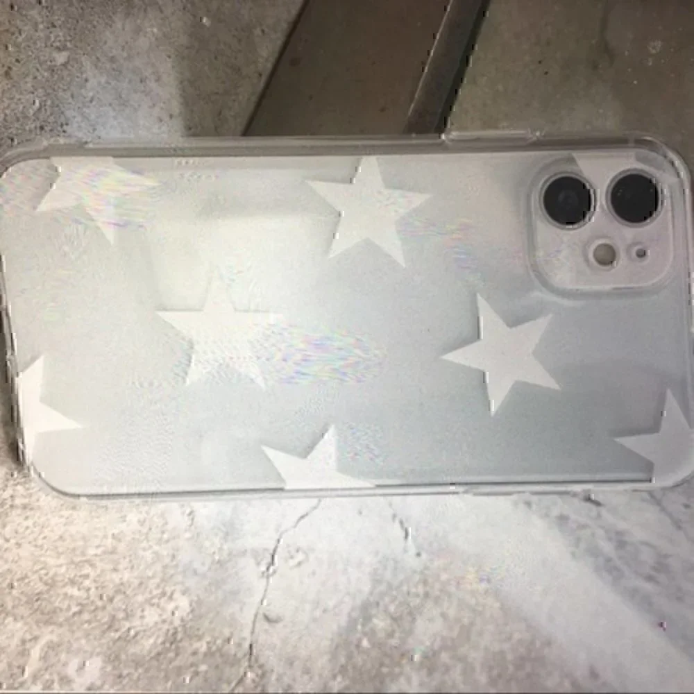 I phone 7p/8p transparent star print case
